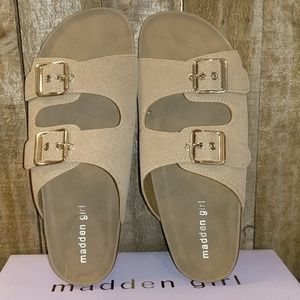 madden girl double buckle sandals